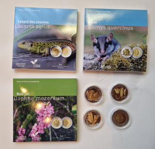 6 x 5 Euro Flora Fauna Luxemburg 2018 2019 2020 2021 2022 2023 3 i Folder 3 Lose