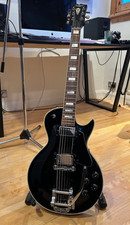 Customised Hoyer Black Electric Guitar 60's Solid + Vintage Bigsby B5 Tremolo