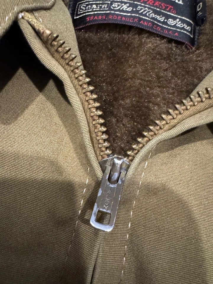 Chaqueta de Colección Sears Sportswear Perma-Prest Sherpa Forrada Para Hombre Talla 40 Reg De Colección Foto 2 de 4