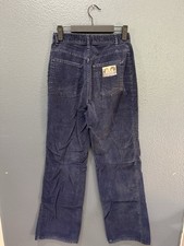 Vintage 70  s Levi  s Blue Corduroy Western Pants Size 28/32 USA Made Rodeo