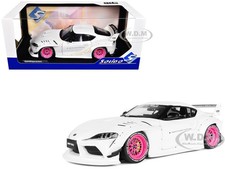 2025 TOYOTA GR SUPRA "LIBERTY WALK" WHITE 1/18 DIECAST MODEL BY SOLIDO S1815502