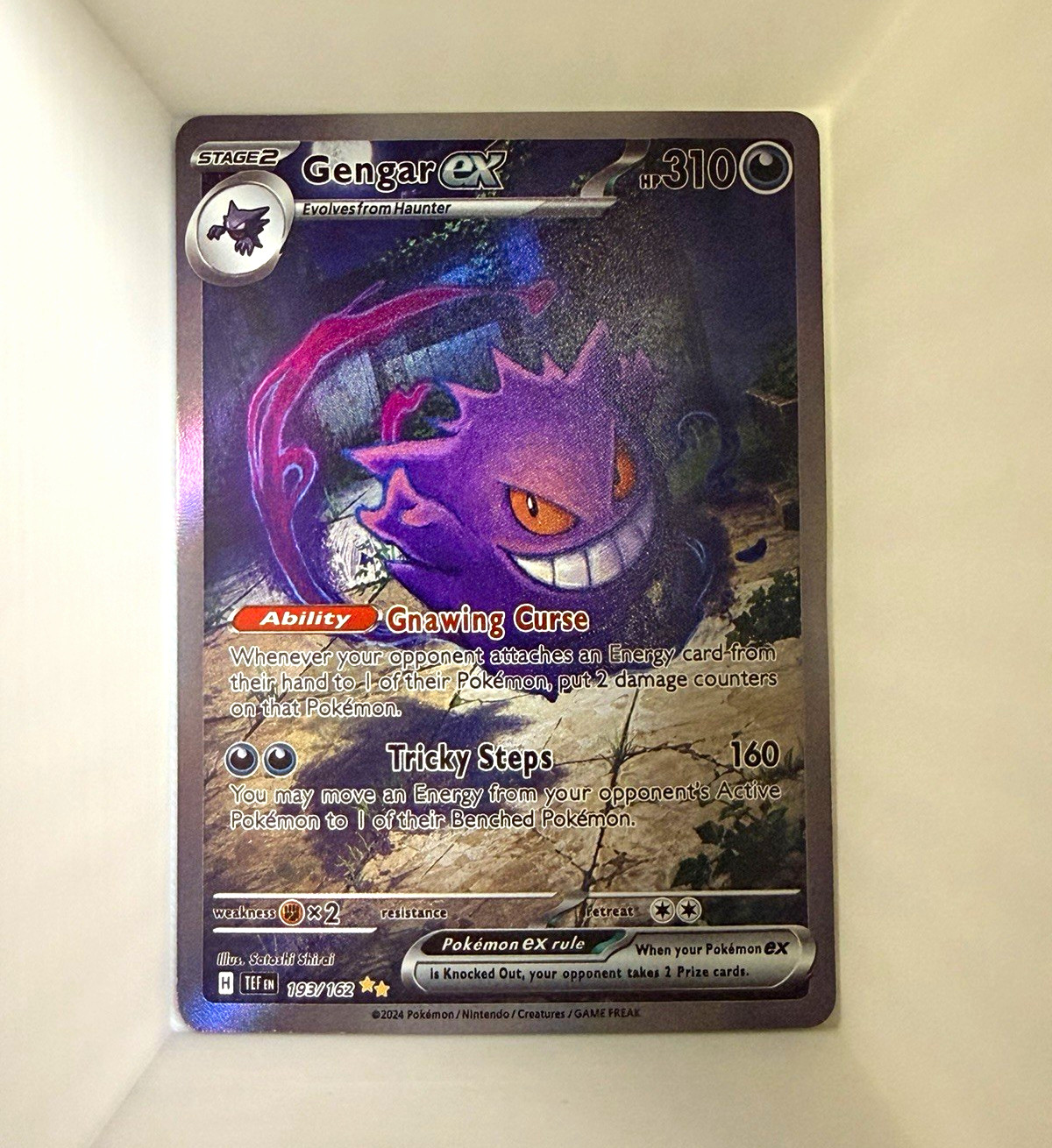 Gengar ex 193/162 SV05 Temporal Forces Full Art Holo EN 310HP Ultra Rare