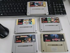 5 X Super Nintendo Snes Loose Game Carts