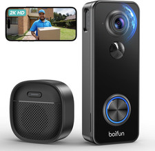 2K 180 Head To Toe View Doorbell Camera Wireless No Subscription, Smart AI De
