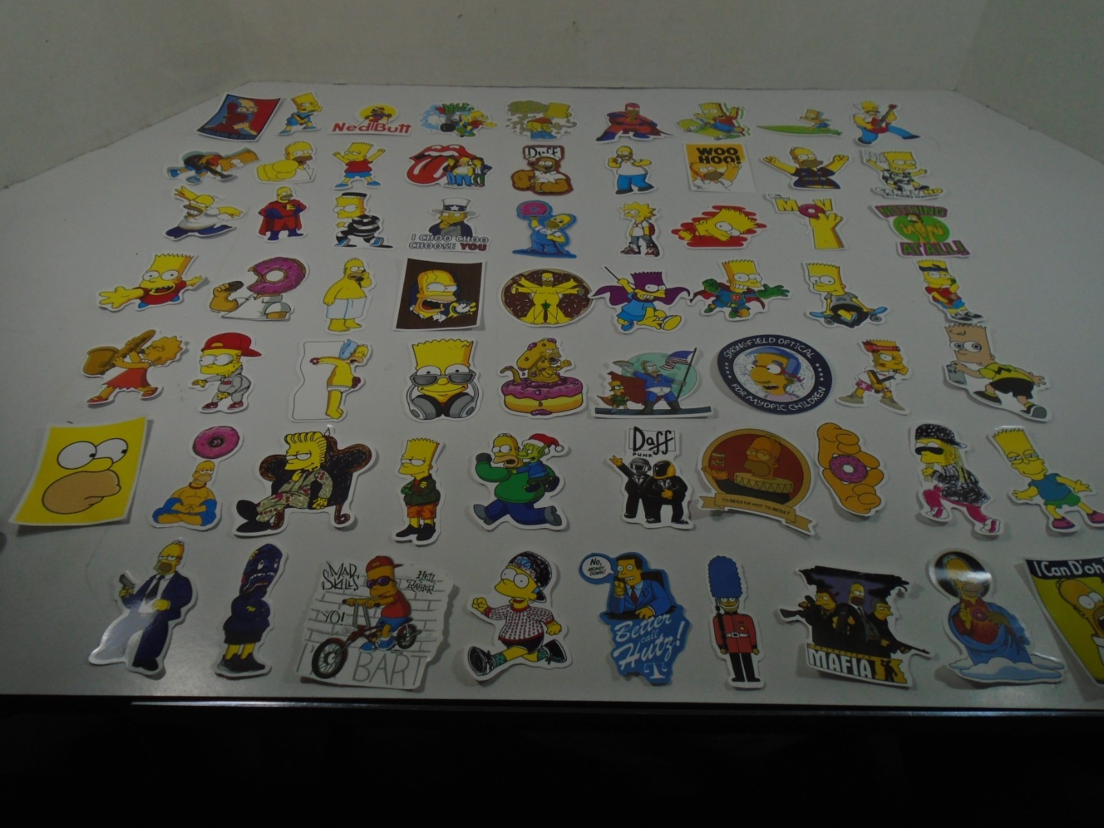 BIG LOT OF THE SIMPSONS STICKERS (NEW)