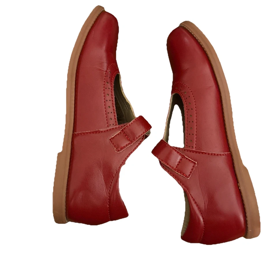 Zapato Estilo Mary Jane Talla 13 Rojo Niñas Con Hebilla Foto 2 de 4