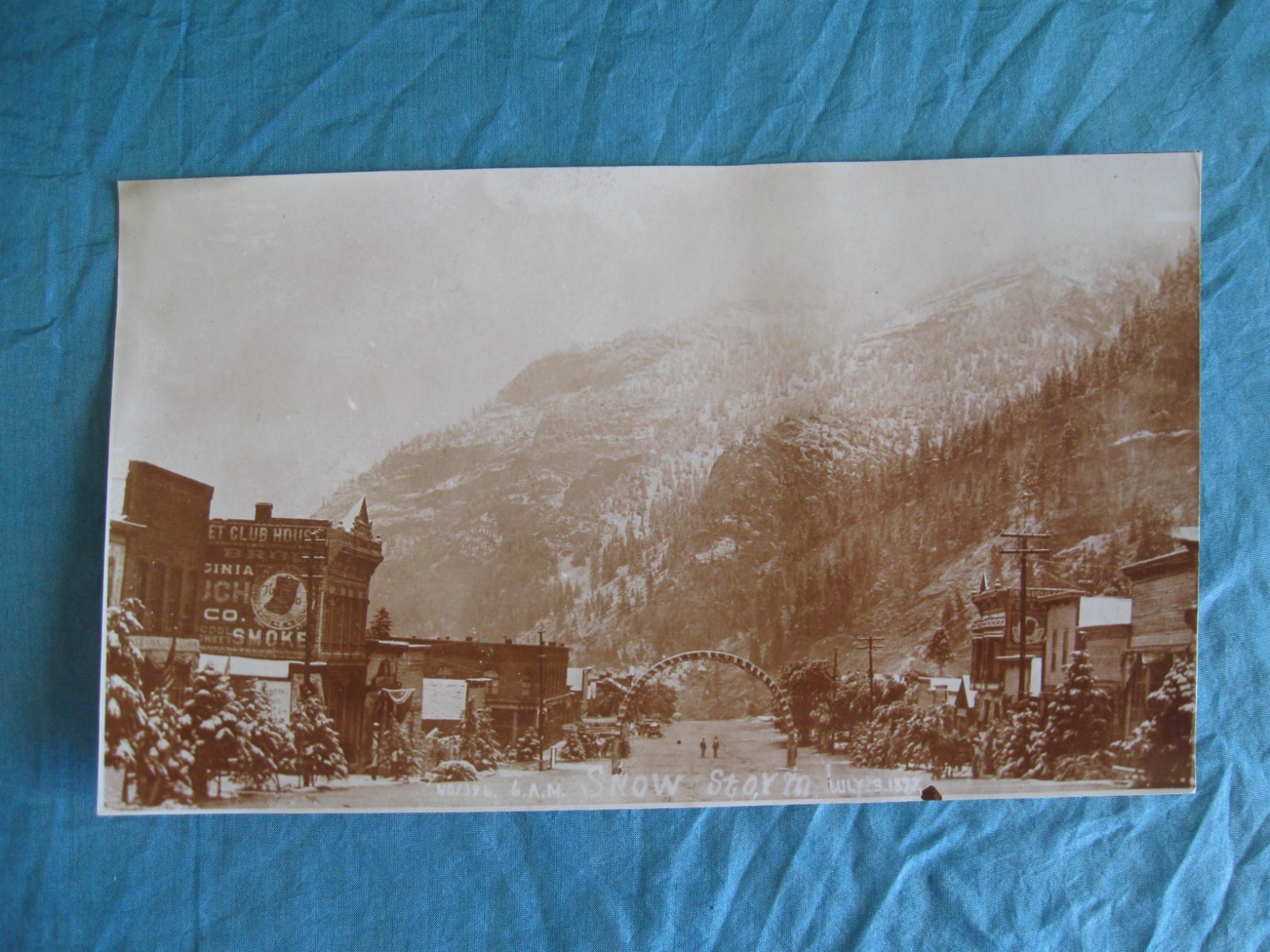 1897 Ouray Colorado 3rd Of July Snowstorm Print Photograph-Western History