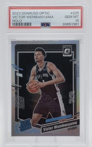 2023-24 Panini Donruss Optic - Rated Rookie Victor Wembanyama #225 Holo PSA 10