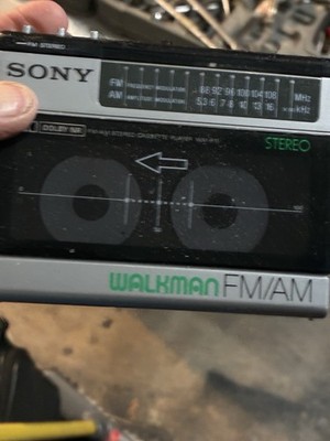 Sony Walkman WM-F15 FM/AM Stereo Cassette Player with Headphone Jack