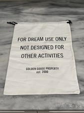 GOLDEN GOOSE Dust Bag Shoe Storage Bag Only Drawstring 15" x 11"