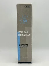 VGO UV Clear Face Sunscreen SPF 50 Protect Glow Prevent 1.7 oz SEALED