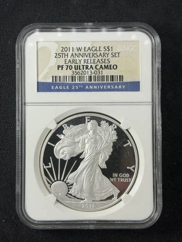 Photo of a 2011-W American Silver Eagle Proof from an eBay listing that sold on Jul 16, 2026