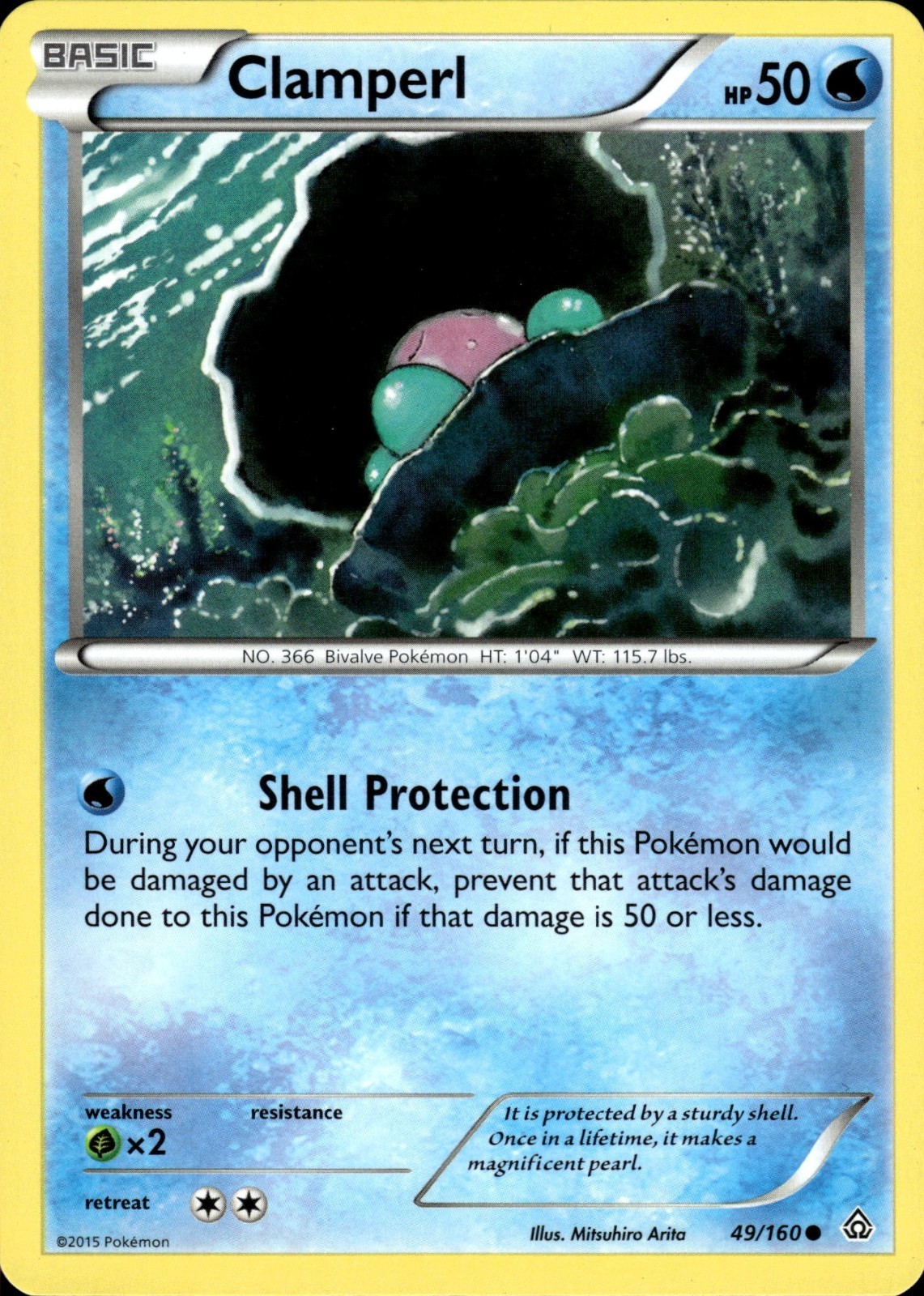 Clamperl 49/160 | XY - Primal Clash | Pokemon TCG | English | Common