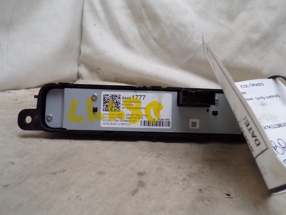 Panel de control de radio 17 18 19 20 21 22 Chevrolet Colorado 84491777 MBR13 Foto 4 de 4