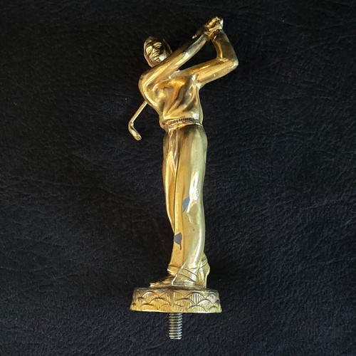 Vintage Solid Metal Alloy Gold-Finish Dodge One Trophy Topper