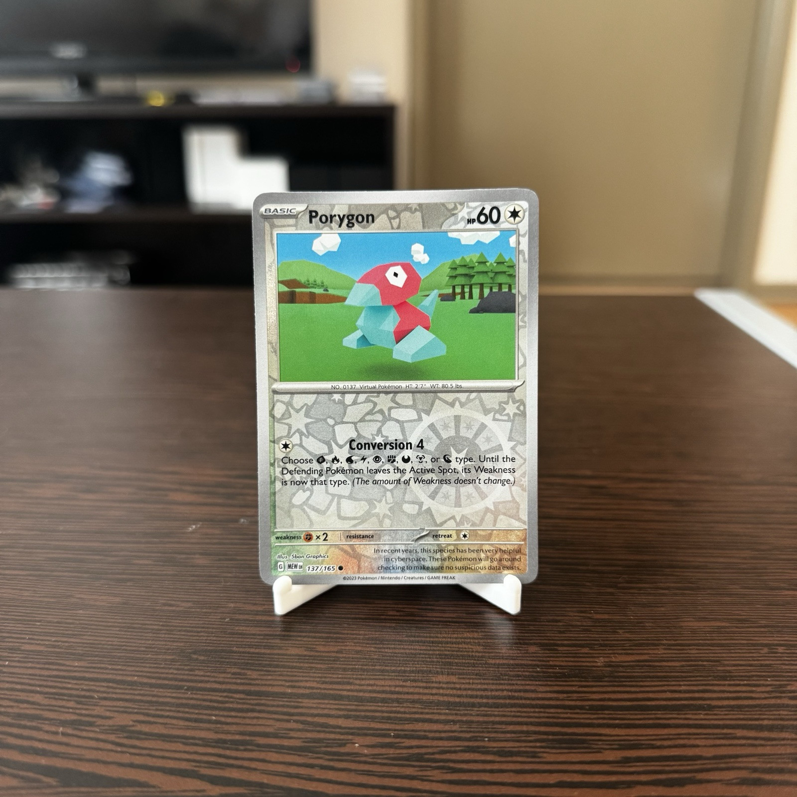 Pokémon TCG: Porygon - 137/165 - Reverse Holo - Scarlet & Violet 151 - NM