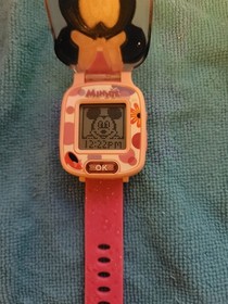 Girl's DISNEY Junior VTech Minnie Mouse Flip Top Digital Learning Game Watch