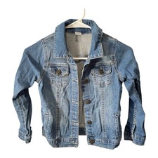 Carter s Girls Blue Jean Jacket Size 8 Classic Denim Stretch Medium Wash