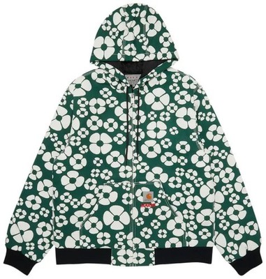 MARNI x Carhartt WIP Full Zip Hoodie Green Size S From Japan