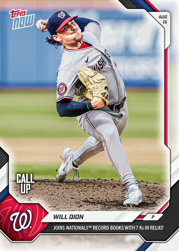 2026 Topps Now 556 Will Dion