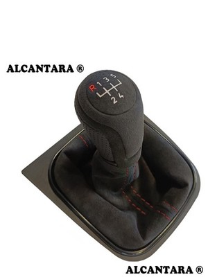 FÜR VW GOLF 5 6 EOS SCIROCCO 3 SCHALTSACK SCHALTKNAUF ALCANTARA   5 GANG RKPN1