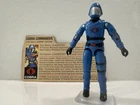Hasbro 1982 G.I. Joe Cobra Commander action figure with file card no accessories