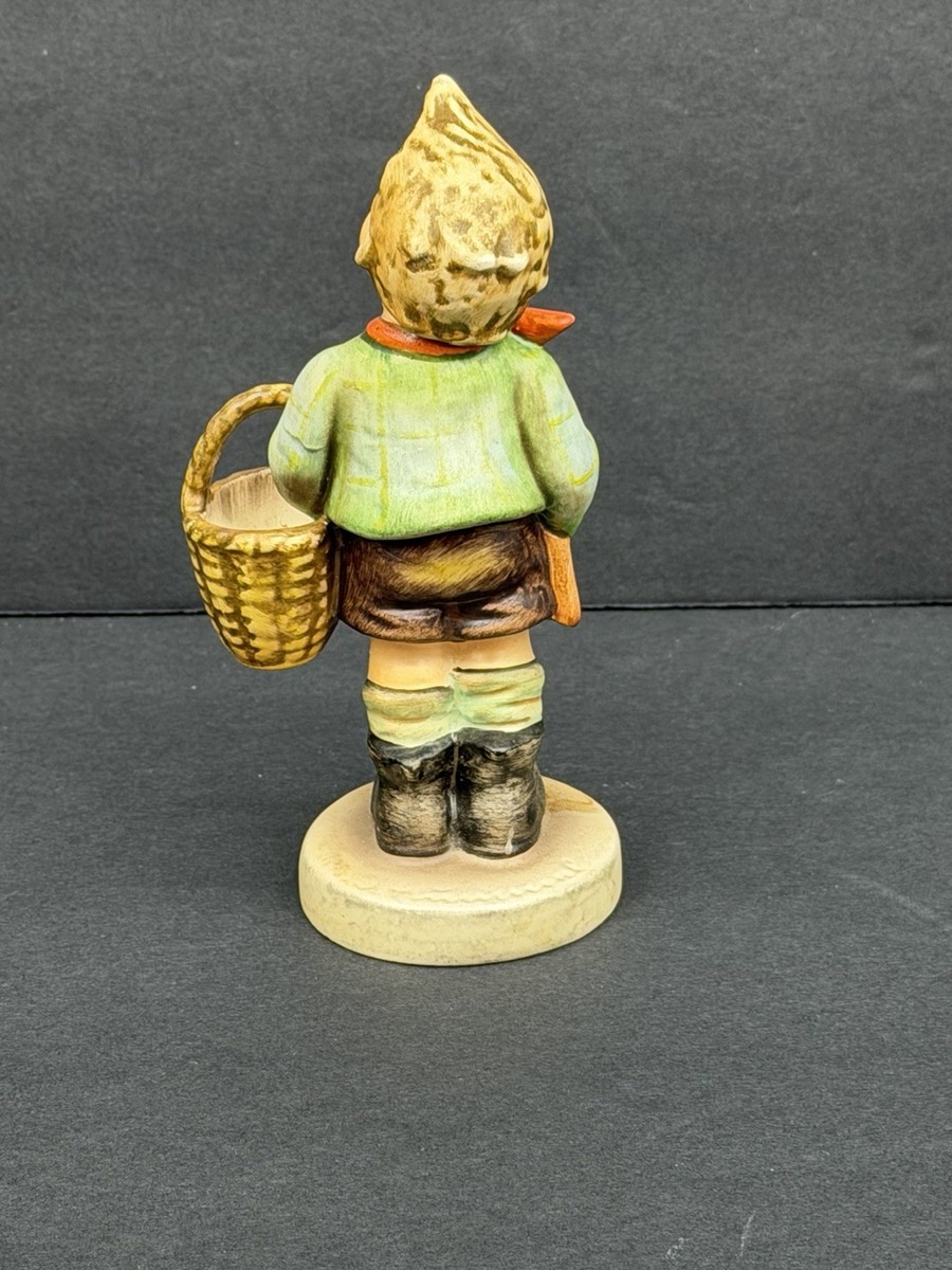 Vintage HUMMEL by Goebel VILLAGE BOY w Basket German Figurine 5.25