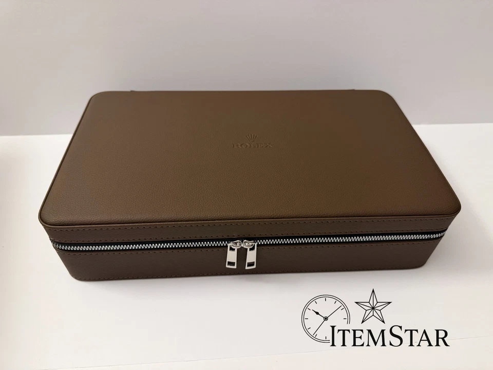 Роскошный кожаный чехол с 12 слотами — серо-коричневый органайзер для хранения в путешествиях - Изображение 2 из 4