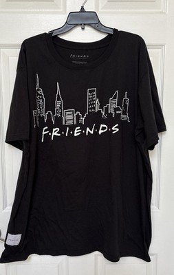 Friends TV Series Skyline Logo Top Tee Women's Size 3XL Black