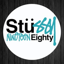 STUSSY 1980 DJ SLIPMATS / SLIP MATS x2 - 6 COLOURS HIP HOP / GRAFFITI / TECHNICS