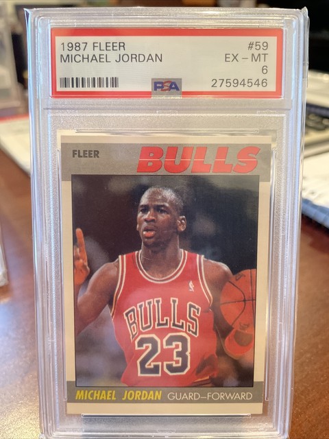 熱販売 トレーディングカード 1987 FLEER BASKETBALL #59 MICHAEL JORDAN BGS 7.5 WITH MINT 9 CORNERS $ EDGES ~~ 1987年のフリーバスケットボール#59 MINKAEL 7.5ミント9コーナー$エッジ~~ tdh-latinoamerica.de