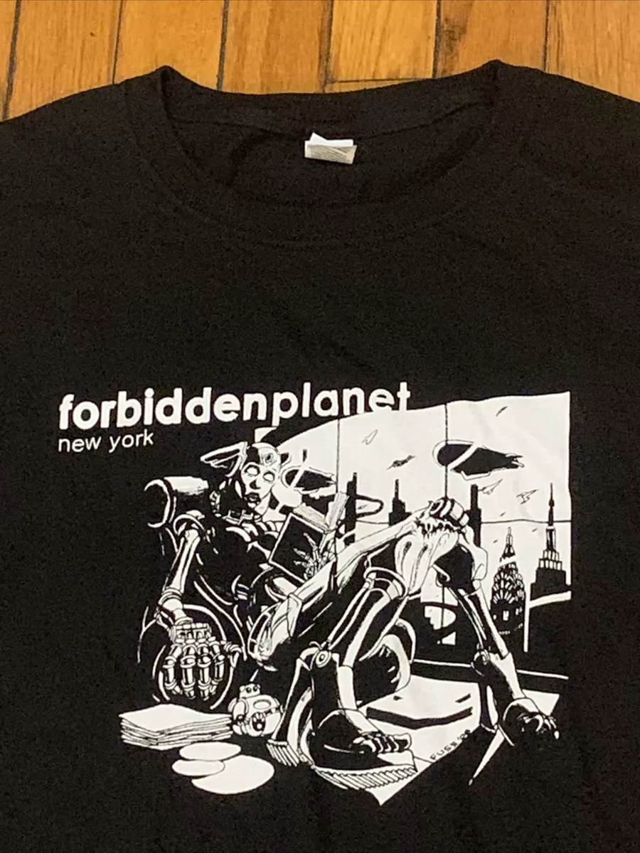 Forbidden Planet Comic Book Store Black T-Shirt XL New York City NYC NY