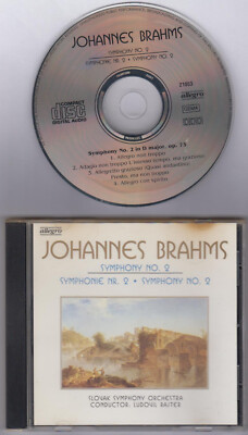 Johannes Brahms, Slovak Symphony Orchestra,  Ludovil Rajter - Sinfonie Nr. 2 /Sy