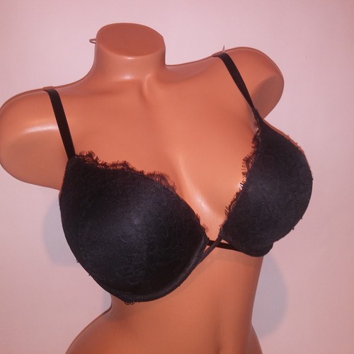 Sujetador Victoria Secret 36D Bombshell Push Up Negro Encaje Sumergible Añade 2 Tallas de Copa Nuevo - Imagen 12 de 19