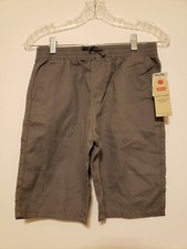 Levi s Boys Size Large 12/13 Grey Slim Fit Elastic Waist Shorts