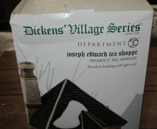 Dept 56 Dickens Village Joseph Edward Tea Shoppe Christmas Lighted House 4020183 - Picture 10 of 13