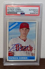 Patrick Corbin Signed Autographed 2015 Topps Heritage Card PSA