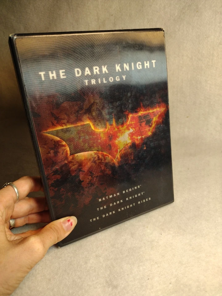 The Dark Knight Trilogy DVD SET of 3 Batman Begins The dark Knight  - Image 2 of 4