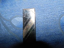 VINTAGE LIGHTER KINGSWAY E-96 BLACK & GOLD TONE SLIM BODY UNTESTED