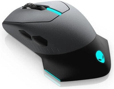 Alienware Wired/Wireless Gaming Mouse AW610M: 16000 DPI Optical Sensor - 350...