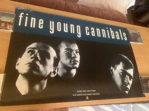 Fine Young Cannibals 1985 Debut Promo Poster Roland Gift Andy Cox David Steele