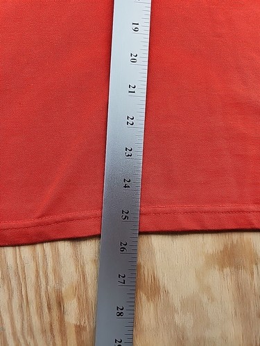 TKC The Kings Child Logo Orange Polyester Lightweight Polo Shirt Mens Medium - Picture 9 of 9