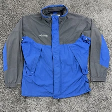 COLUMBIA Core Mens Winter Interchange Full Zip L Blue Outdoor Jacket NO LINER