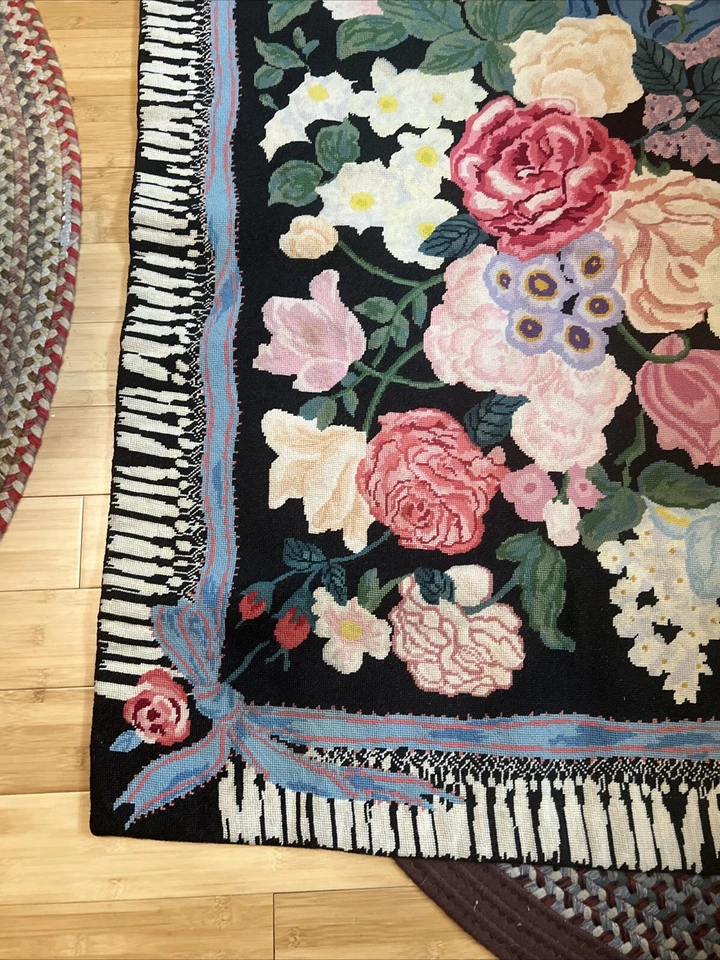 Alfombra tapiz vintage estampado floral Foto 2 de 4