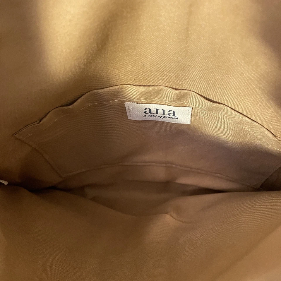 Bolso sin asas convertible con correas de paja ana tostado natural Foto 4 de 4