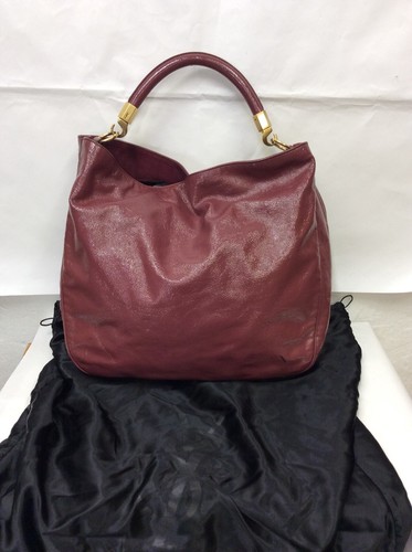 Borsa YSL Yves Saint Laurent Modello ROADY In Vernice, Colore Bordeaux,  Usata | eBay
