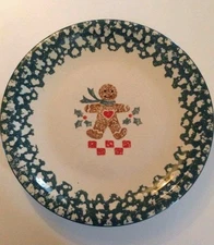 “GINGER BREAD” FolkCraft Tienshan China Set of 4 Dinner Plates- 10 ½”