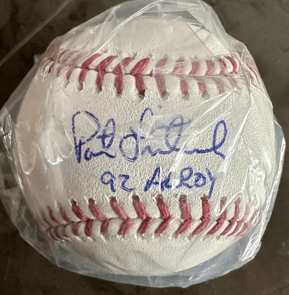 Béisbol oficial de la MLB Rawlings firmado por Pat Listach con 92 AL ROY - (CERTIFICADO DE AUTENTICIDAD SCHWARTZ) Foto 2 de 4