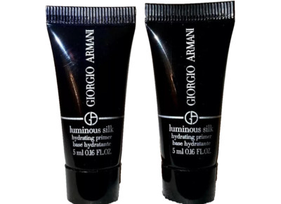 2x Giorgio Armani Luminous Silk Hydrating Primer Deluxe Sample .16oz/ 5ml each