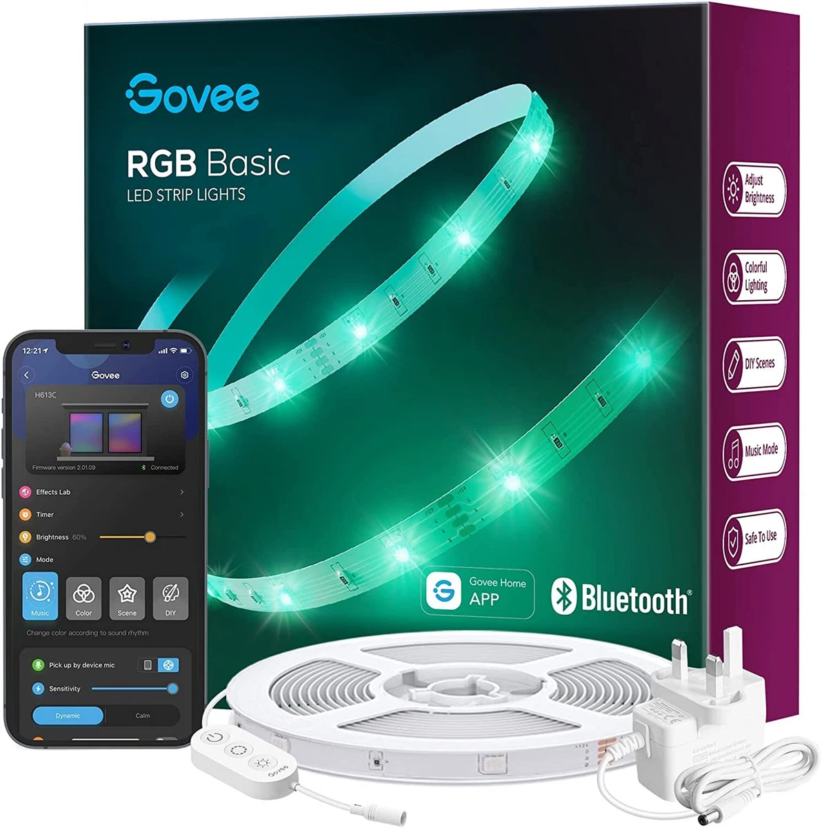 Govee led lights app controlled deals